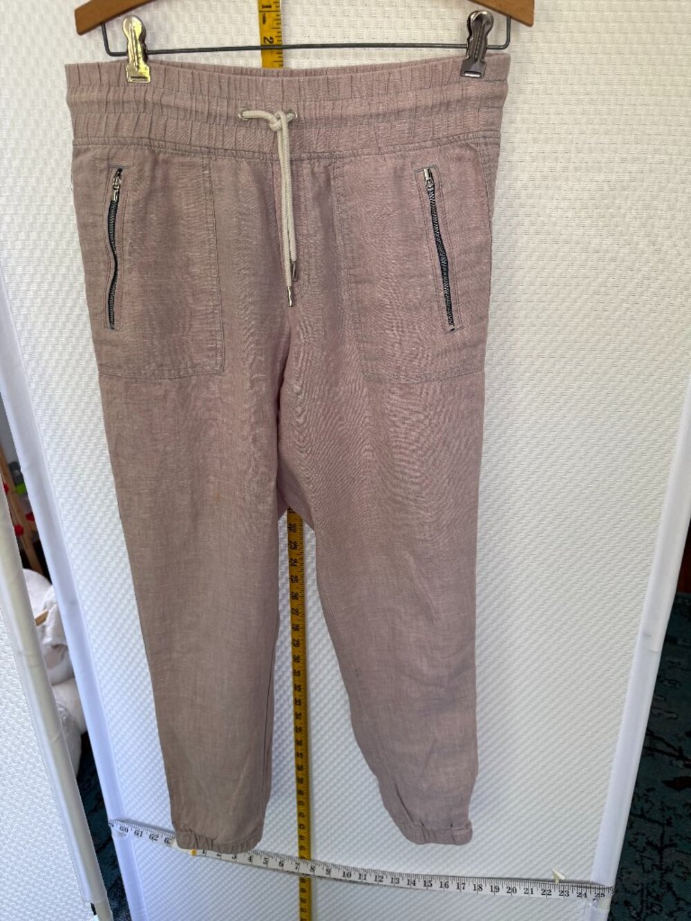 DUSTY PINK ATHLETA LINEN JOGGER SIZE 6